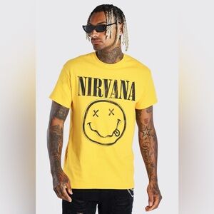 Urban Outfitters UO Yellow Nirvana T-Shirt